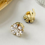 Accesorii decorative pentru nasturi model floral alb 18 mm