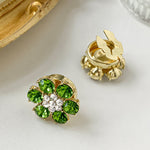 Accesorii decorative pentru nasturi model floral verde 22 mm