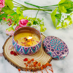 Lumânare din ceară de soia vintage aromă lavanda