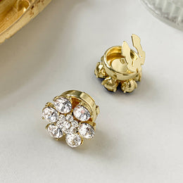 Accesorii decorative pentru nasturi model floral alb 18 mm