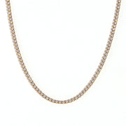 Colier Tennis 4 mm cu zirconiu placat cu aur 18k 40 5 cm